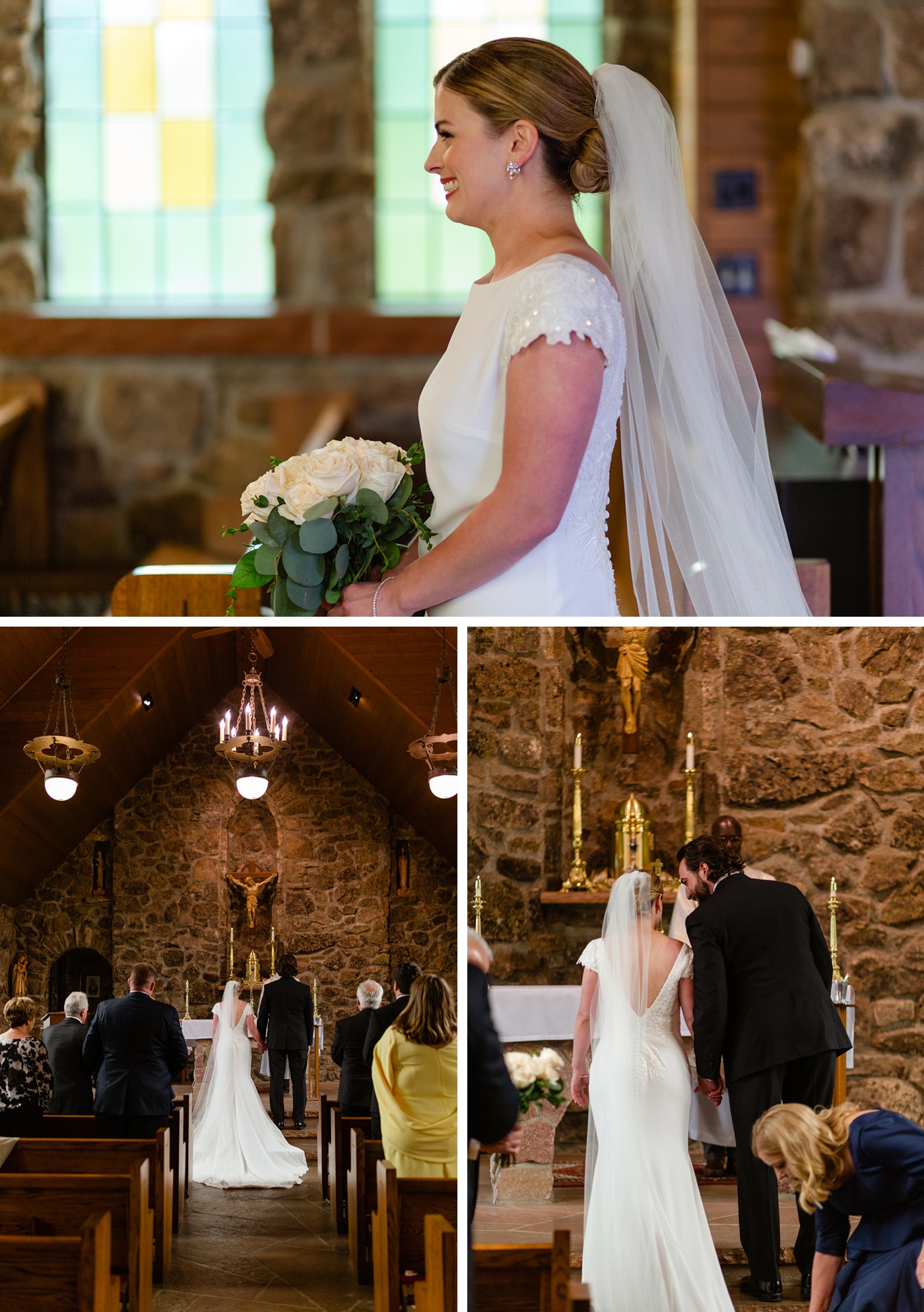 Intimate wedding ceremony in Estes Park