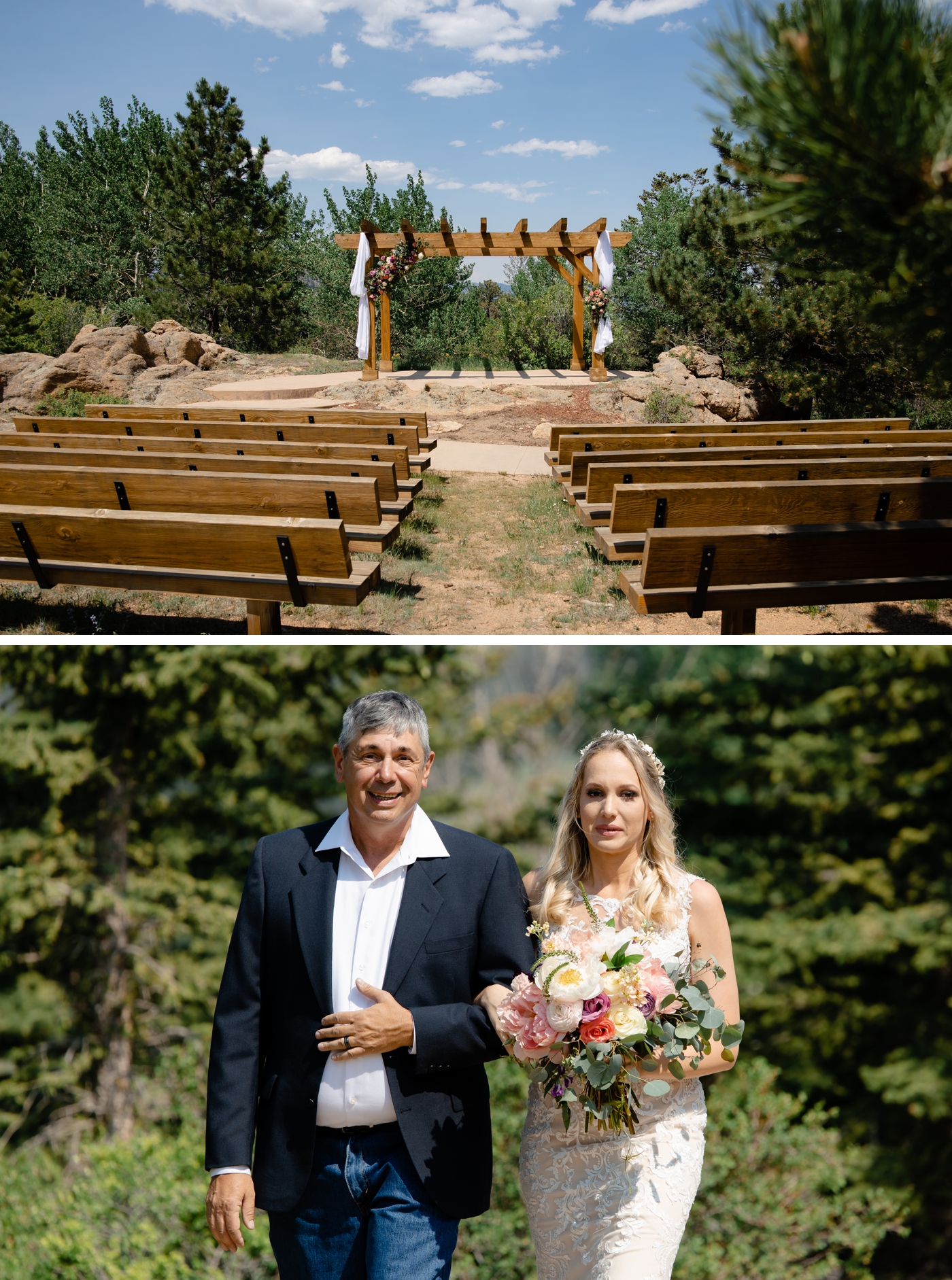 Wedding ceremony at Taharaa Mountain Lodge