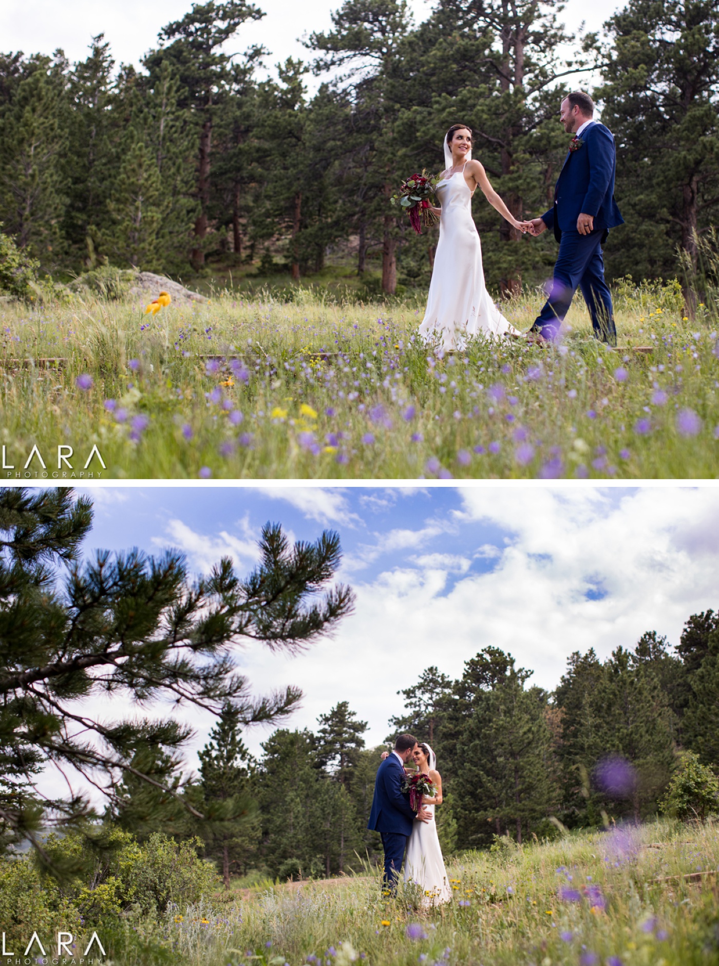 Summer portraits at Taharaa Mountain Lodge, Rustic Wedding in July, Summer Events Colorado