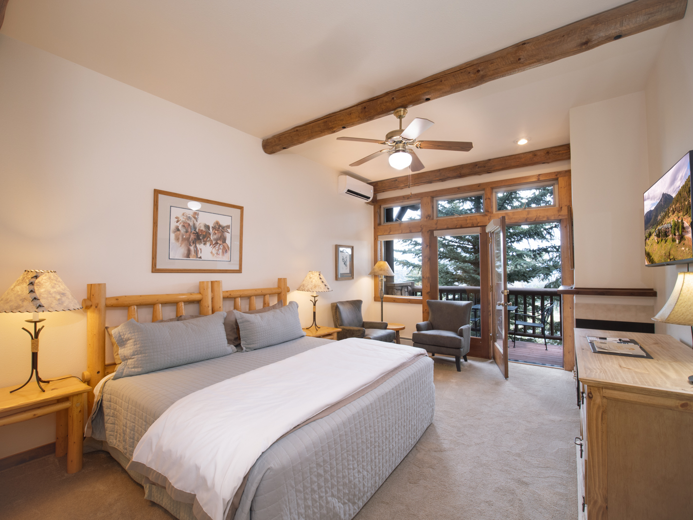 Rocky Mountain Jim King Suite at the Taharaa Mountain Lodge in Estes Park Colorado 